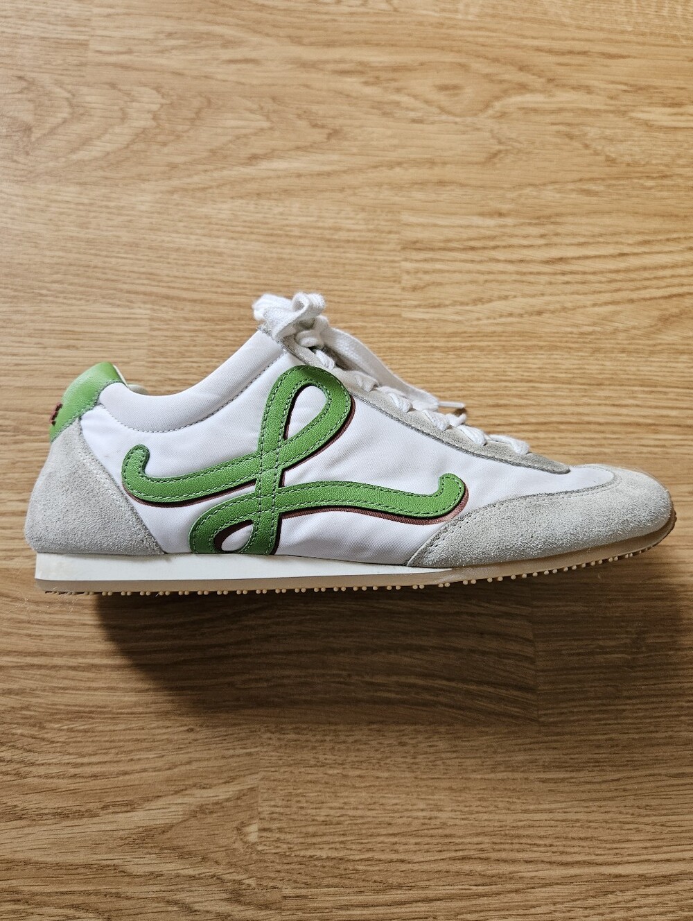 Loewe Ballet Runner Mixed Leather Sneaker Logo RIGHT SHOE ONLY Size 38/8